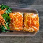 Vegan ham and cheese ciabatta sandwich at Saigon Vegan in Garden Grove, CA