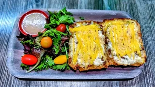 Vegan Philly cheesesteak ciabatta sandwich at Saigon Vegan in Garden Grove, CA